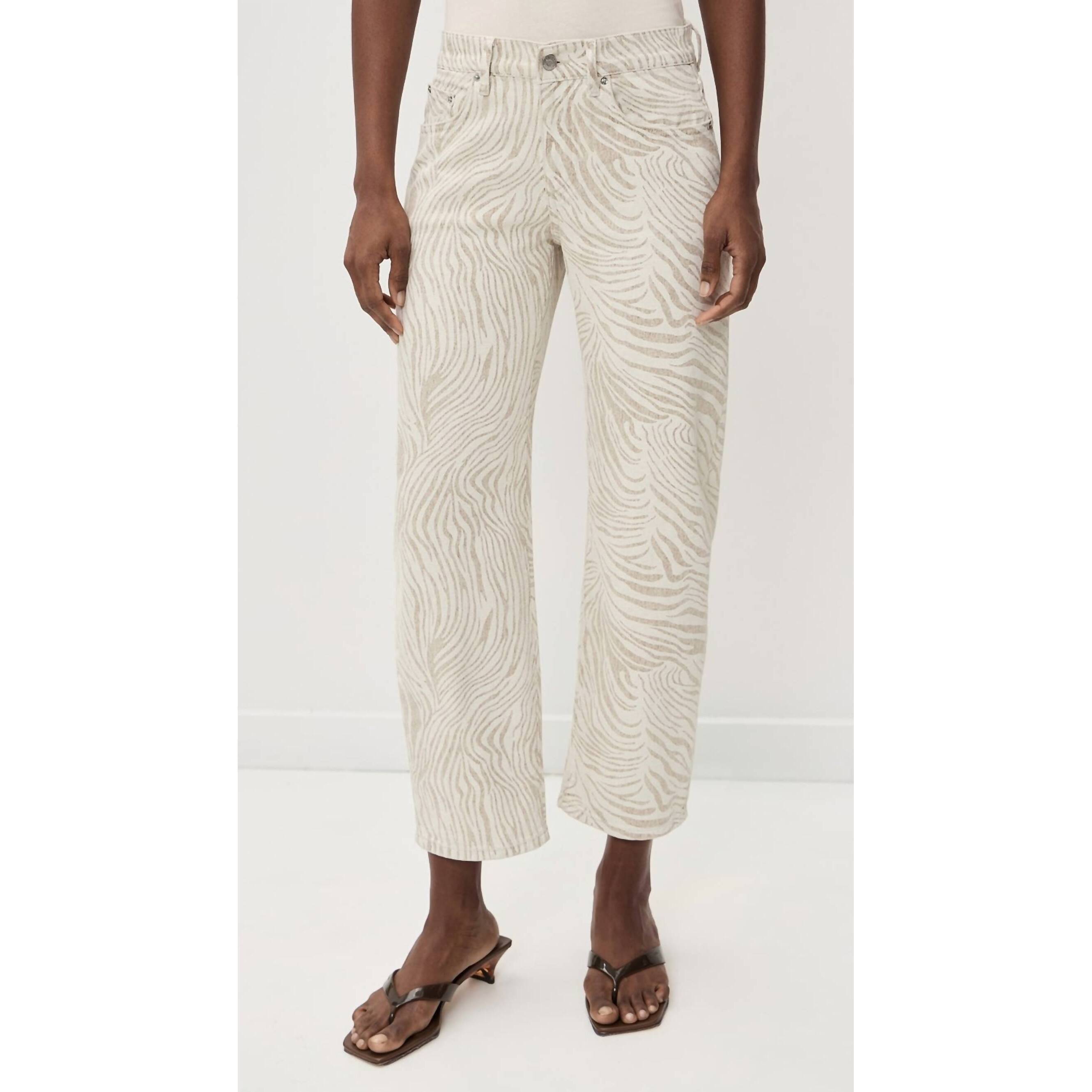 New Le Jean Nomad Ankle Jean In Zebra — image 4 of 6